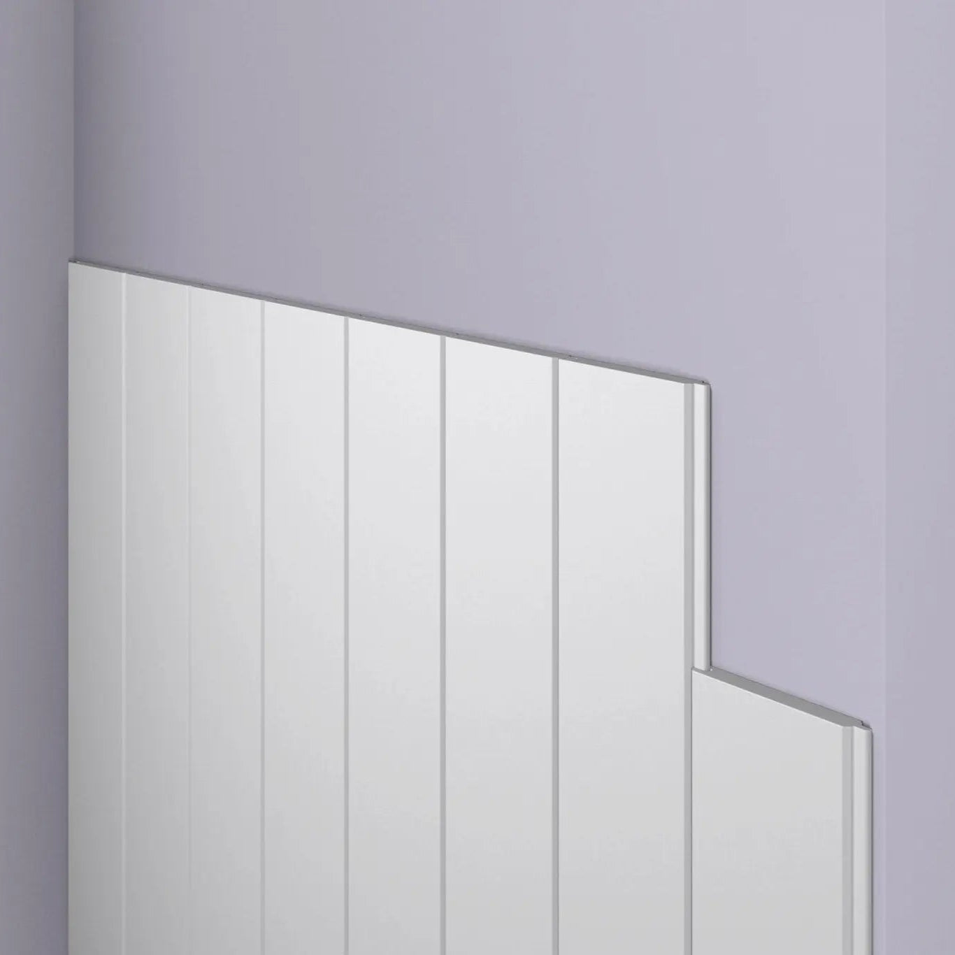 WG1 WALLSTYL WAINSCOTING PANEL MOULDING 2.44M - Dado Rail on grey background  | DecorMania UK